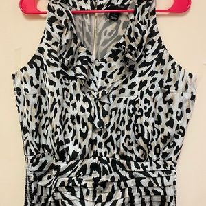 White House Black Market ruffle blouse